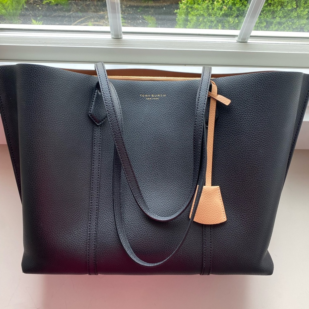 Tory Burch Black and Tan Women's Bag